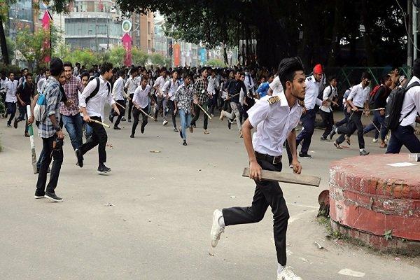 درگیری میان پلیس و تظاهرات‌کنندگان در بنگلادش,اخبار سیاسی,خبرهای سیاسی,اخبار بین الملل