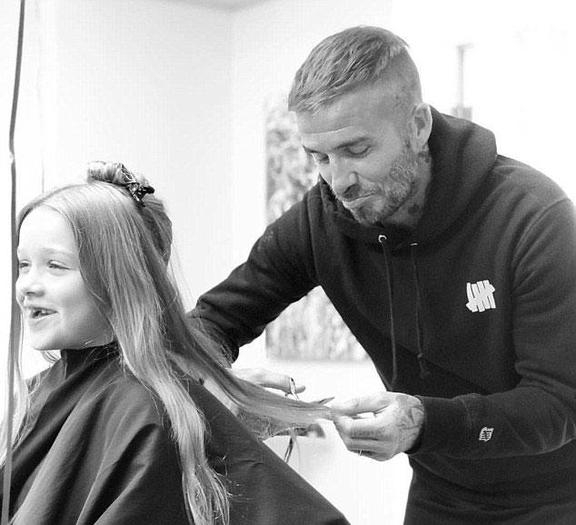 دیوید بکهام و دخترش,اخبار ورزشی,خبرهای ورزشی,اخبار ورزشکاران