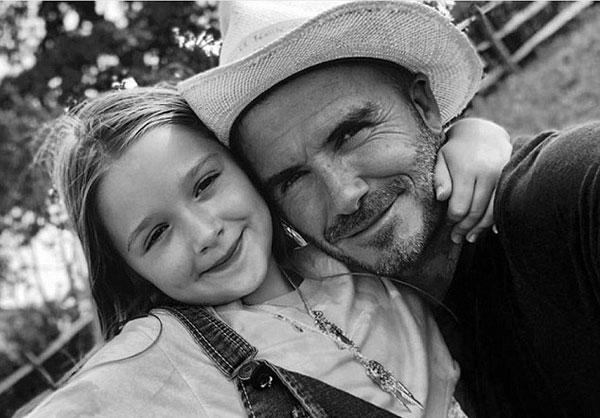 دیوید بکهام و دخترش,اخبار ورزشی,خبرهای ورزشی,اخبار ورزشکاران