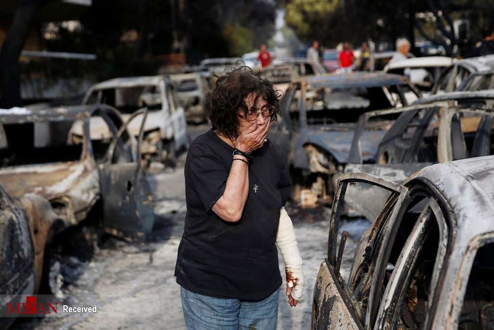 تصاویرآتن پس از آتش سوزی,تصاویرآتن,تصاویرخسارت های آتش سوزی در آتن