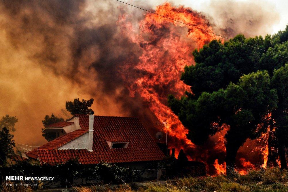 تصاویر آتش سوزی در یونان,عکس های قربانیان آتش سوزی یونان,تصاویرآتش سوزی مرگبار در یونان