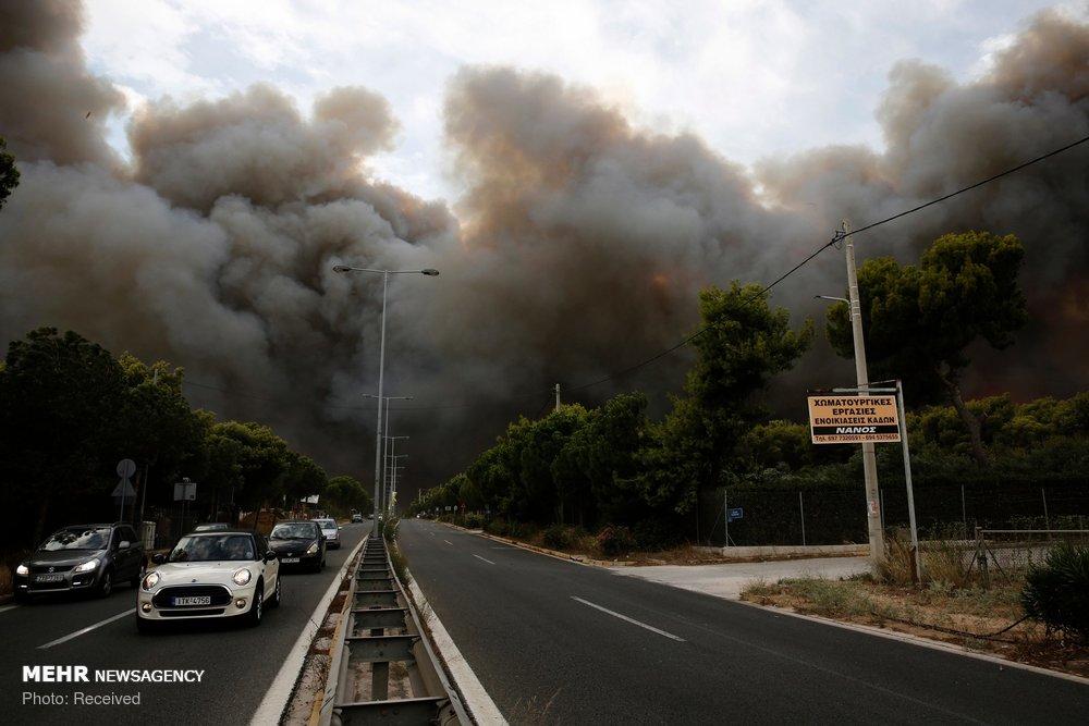تصاویر آتش سوزی در یونان,عکس های قربانیان آتش سوزی یونان,تصاویرآتش سوزی مرگبار در یونان
