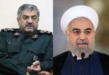 سردار سرلشکر محمدعلی جعفری و حسن روحانی,اخبار سیاسی,خبرهای سیاسی,اخبار سیاسی ایران