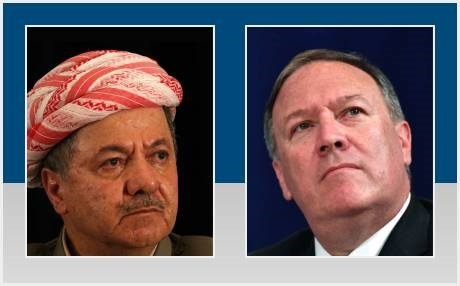 پامپئو و مسعود بارزانی,اخبار سیاسی,خبرهای سیاسی,خاورمیانه