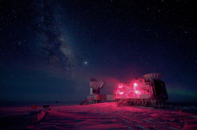 رصد تابش‌های کیهانی در قطب جنوب با تلسکوپ,اخبار علمی,خبرهای علمی,نجوم و فضا