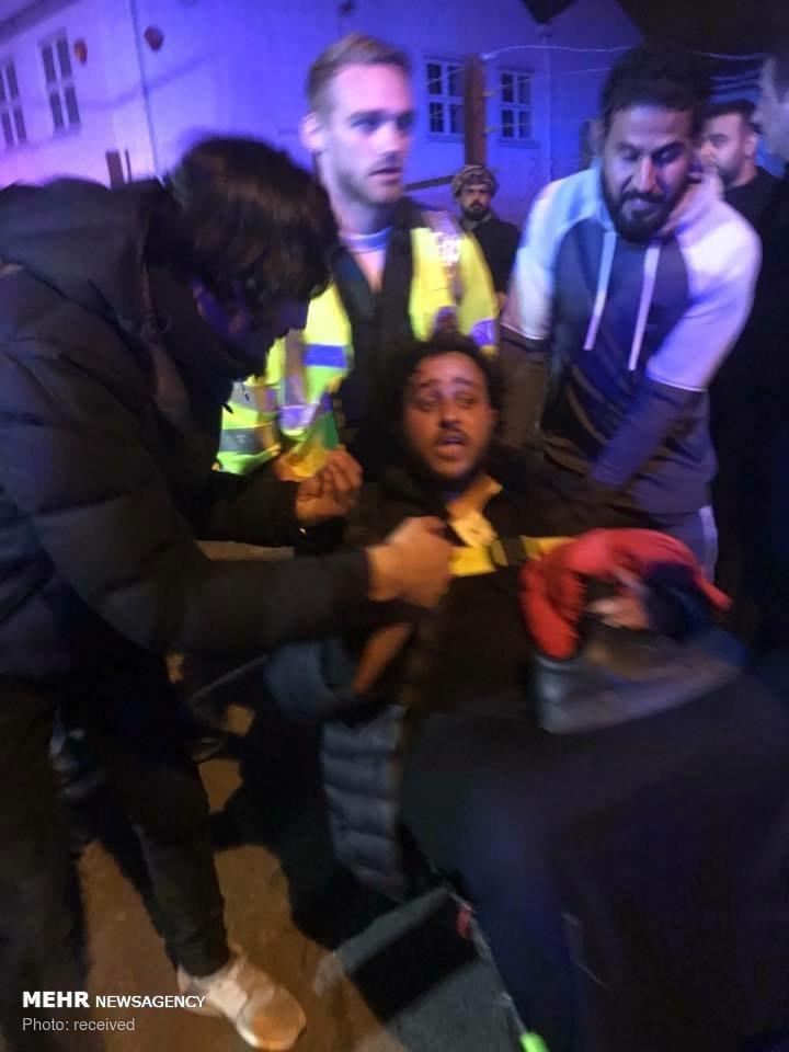 عکس حمله به عزاداران حسینی در لندن,تصاویرحمله به عزاداران حسینی در لندن,عکس مصدومیت عزاداران حسینی در لندن