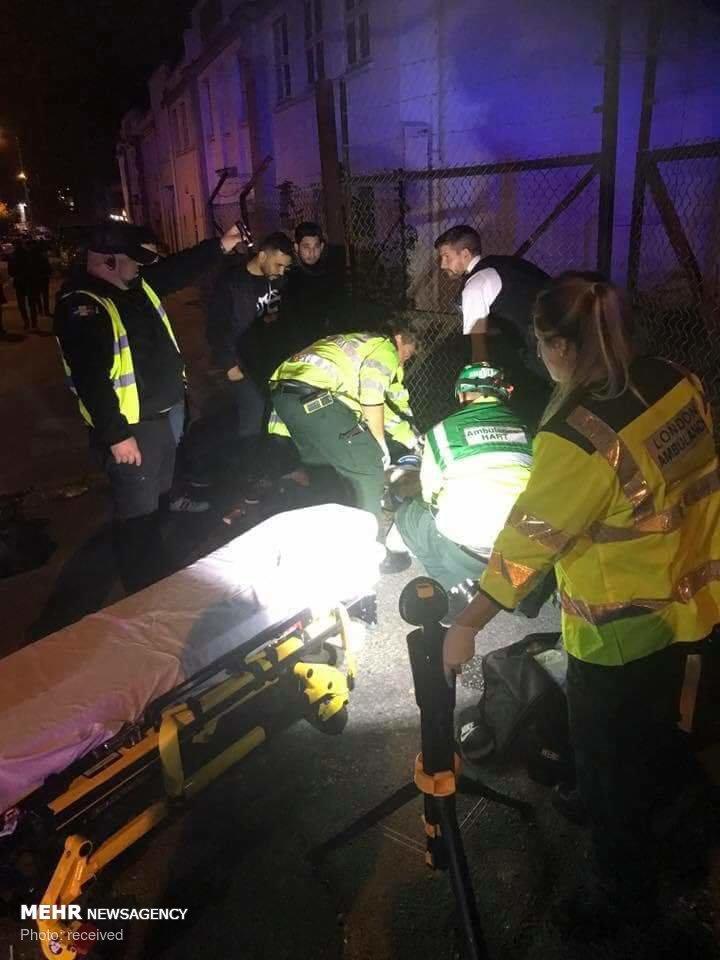 عکس حمله به عزاداران حسینی در لندن,تصاویرحمله به عزاداران حسینی در لندن,عکس مصدومیت عزاداران حسینی در لندن
