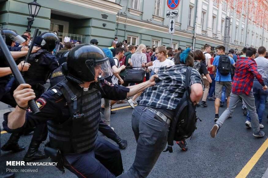 تصاویر تظاهرات در روسیه,تصاویر تظاهرات ضد دولتی در روسیه,تصاویر تظاهرات مردمی