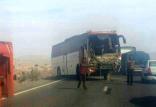 تصادف تریلی با اتوبوس,اخبار حوادث,خبرهای حوادث,حوادث