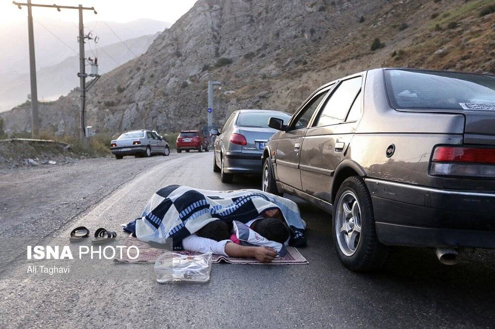 تصاویر جاده هراز روز چهارشنبه عید قربان,عکس های جاده هراز در عید قربان,تصاویرجاده هراز