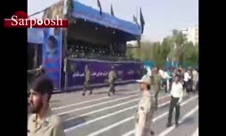 ویدئو/ حمله تروريستی به مراسم رژه نیروهای مسلح در اهواز