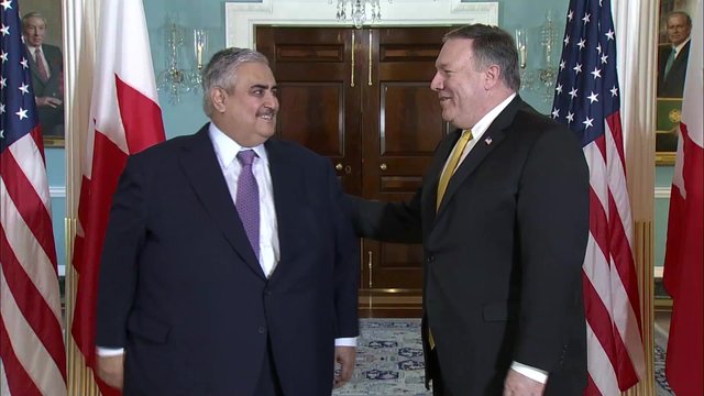 مایک پامپئو و شیخ خالد بن احمد آل خلیفه,اخبار سیاسی,خبرهای سیاسی,سیاست خارجی