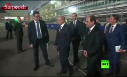 ویدئو/ رانندگی پوتین برای رئیس‌جمهور مصر با لیموزین خاص