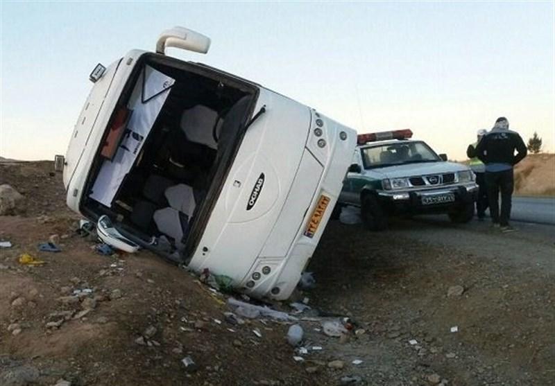 واژگونی اتوبوس زائران واژگونی اتوبوس زائران,اخبار حوادث,خبرهای حوادث,حوادث