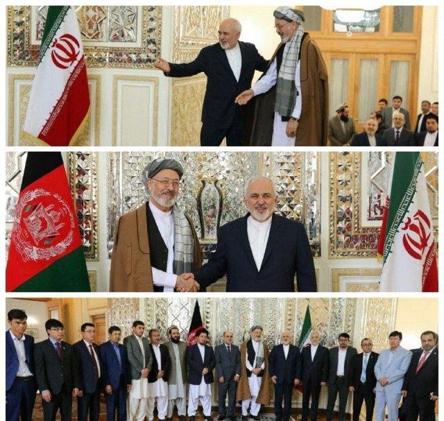 دیدار ظریف و محمد کریم خلیلی,اخبار سیاسی,خبرهای سیاسی,سیاست خارجی