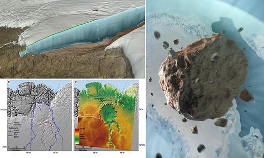 کشف شهاب‌سنگ چندین ساله در زیر یخ‌های گرینلند,اخبار علمی,خبرهای علمی,نجوم و فضا