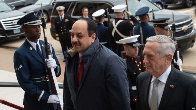 دیدار جیمز متیس با وزیر دفاع قطر,اخبار سیاسی,خبرهای سیاسی,خاورمیانه