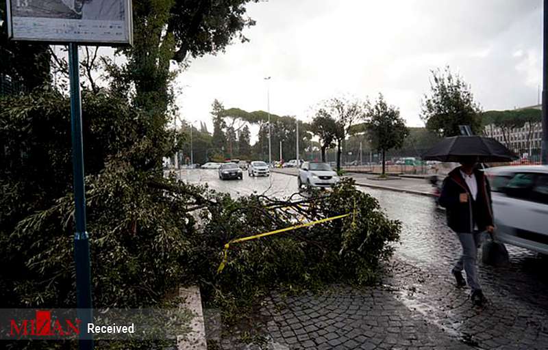 عکس خسارت بارش و طوفان در ایتالیا,تصاویرخسارت بارش و طوفان در ایتالیا,عکس خسارت بارش درایتالیا