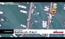ویدئو/ شهرهای ایتالیا پس از طوفان و سیل شدید