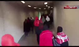 ویدئو/ شوروحال بانوان در ورزشگاه آزادی با سرود پرسپولیس