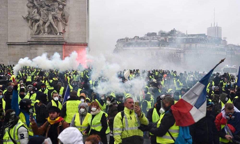 اعتراضات جلیقه‌زردها در فرانسه,اخبار سیاسی,خبرهای سیاسی,اخبار بین الملل