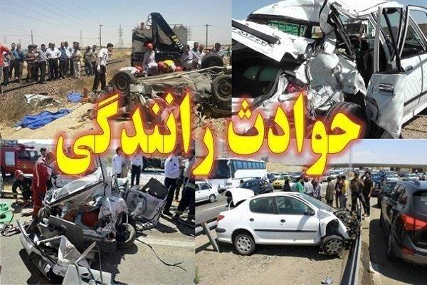 تصادف زنجیره‌ای در جاده اهواز ـ آبادان,اخبار حوادث,خبرهای حوادث,حوادث