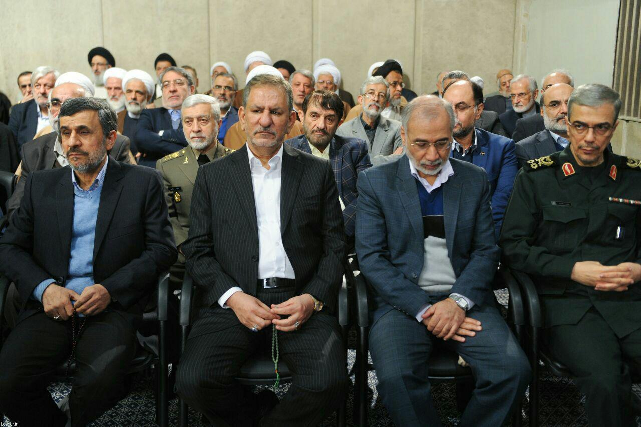 محمود احمدی نژاد در دیدار امروز مسئولان نظام با مقام معظم رهبری,اخبار سیاسی,خبرهای سیاسی,اخبار سیاسی ایران