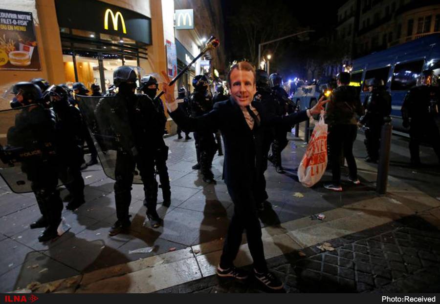 تصاویر اعتراضات در فرانسه,عکس های متعرضان فرانسه,تصاویر جلیقه زردها در فرانسه