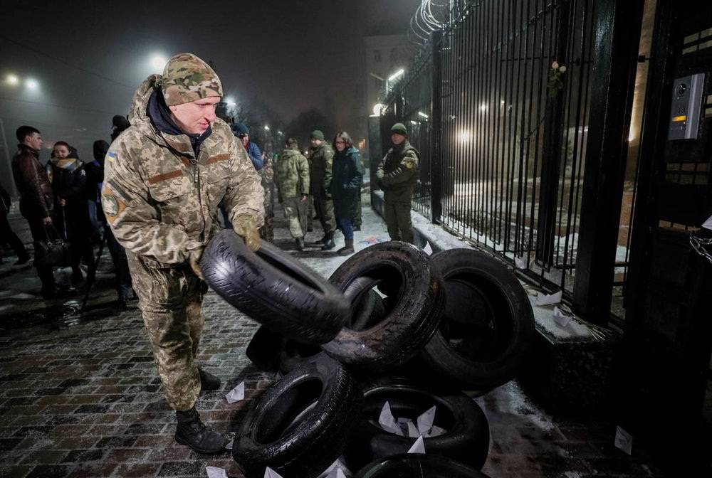 تصاویر تنش در روابط اوکراین و روسیه‎,عکس های تظاهرات مردم روسیه,تصاویر درگیری بین اوکراین و روسیه