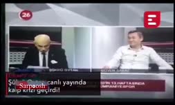 فیلم/ حمله قلبی مجری حین پخش زنده تلویزیونی!