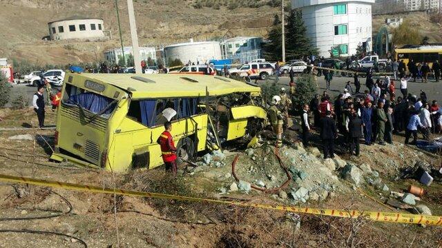 تصادف اتوبوس دانشگاه تصادف اتوبوس دانشگاه,اخبار دانشگاه,خبرهای دانشگاه,دانشگاه