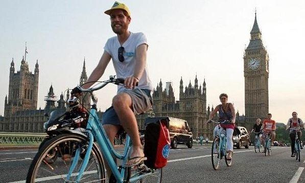 دوچرخه سواری در لندن,اخبار اجتماعی,خبرهای اجتماعی,شهر و روستا