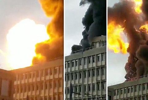 انفجار مهیب در دانشگاه لیون فرانسه,اخبار حوادث,خبرهای حوادث,حوادث امروز
