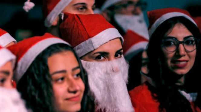 تصاویر جشن کریسمس در سوریه,عکس های جشن کریسمس در دمشق,تصاویر جشن کریسمس در دمشق سوریه