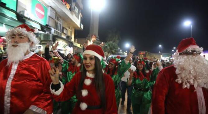 تصاویر جشن کریسمس در سوریه,عکس های جشن کریسمس در دمشق,تصاویر جشن کریسمس در دمشق سوریه