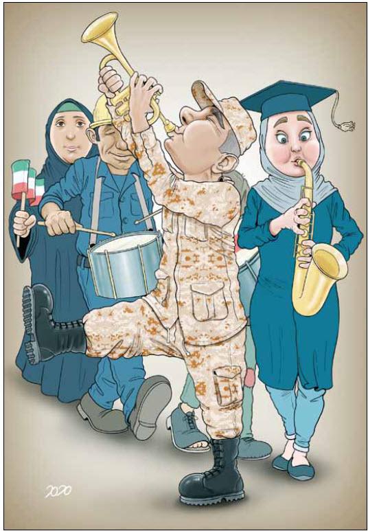 کاریکاتورشادی سربازان,کاریکاتور,عکس کاریکاتور,کاریکاتور اجتماعی