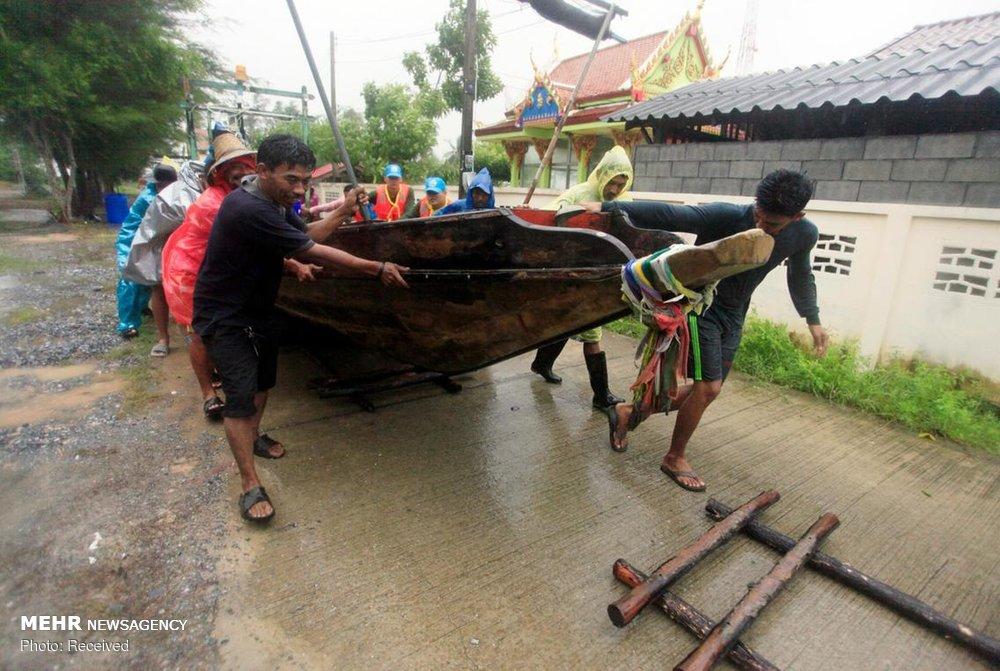 عکس طوفان پابوک درتایلند,تصاویرطوفان پابوک درتایلند,عکس خسارات طوفان پابوک درتایلند