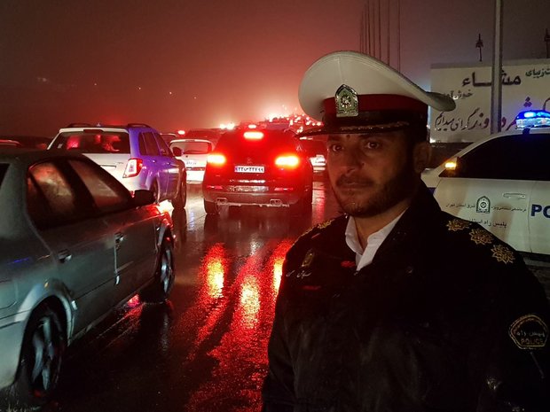 واژگونی تریلر در محور فیروزکوه,اخبار حوادث,خبرهای حوادث,حوادث