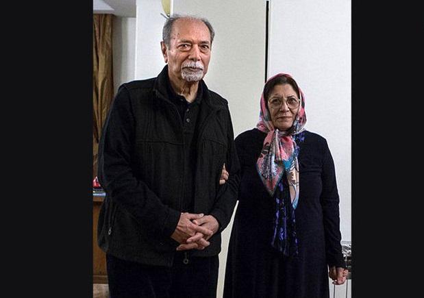 علی نصیریان و همسرش,اخبار هنرمندان,خبرهای هنرمندان,اخبار بازیگران