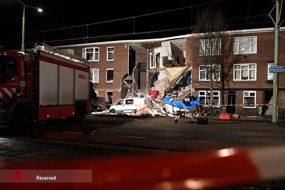 تصاویر انفجار در هلند,عکسهای حادثه انفجار در هلند,عکس های انفجار در لاهه هلند