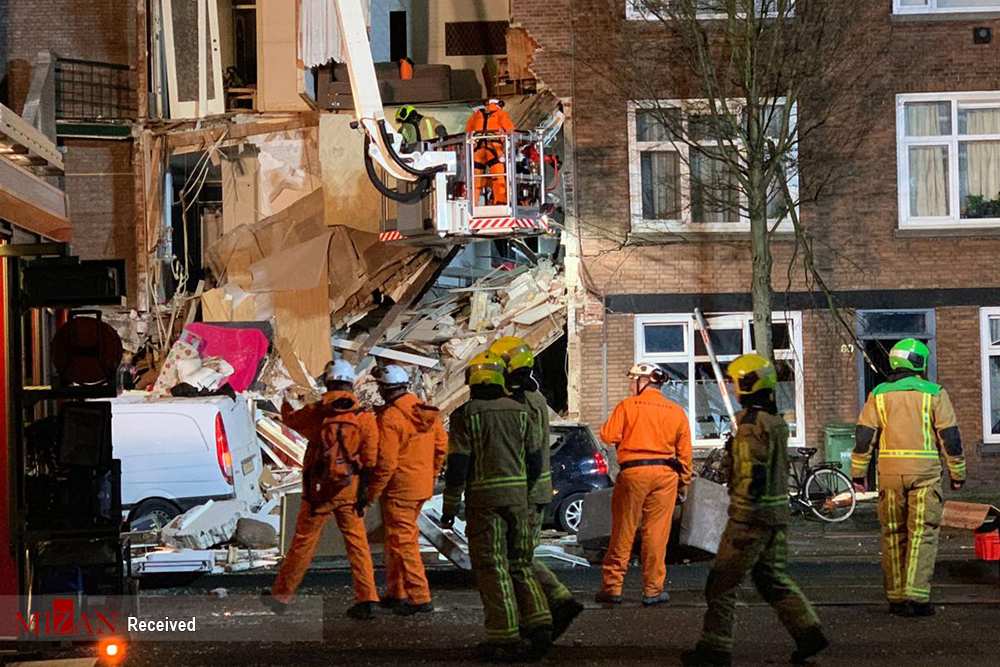 تصاویر انفجار در هلند,عکسهای حادثه انفجار در هلند,عکس های انفجار در لاهه هلند