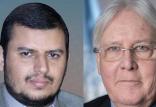 عبدالملک الحوثی و مارتین گریفیث,اخبار سیاسی,خبرهای سیاسی,خاورمیانه