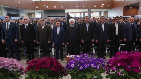 روحانی در مراسم افتتاح راه‌آهن رشت,اخبار سیاسی,خبرهای سیاسی,دولت