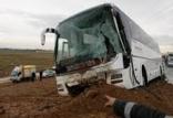 انحراف اتوبوس از جاده,اخبار حوادث,خبرهای حوادث,حوادث