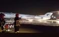 مهار حریق هواپیمای مسافربری در مهرآباد,اخبار حوادث,خبرهای حوادث,حوادث