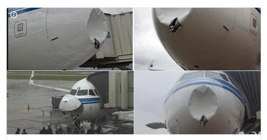 برخورد هواپیمای کویتی با توده یخ,اخبار حوادث,خبرهای حوادث,حوادث