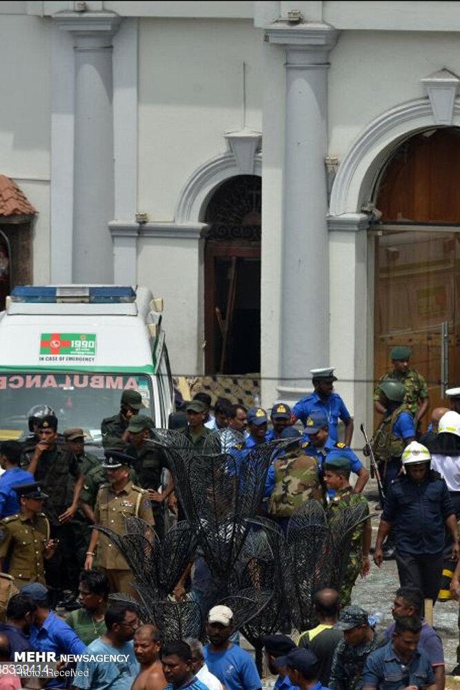تصاویر انفجار در سریلانکا,عکس های انفجار در سریلانکا,تصاویر پایتخت سریلانکا