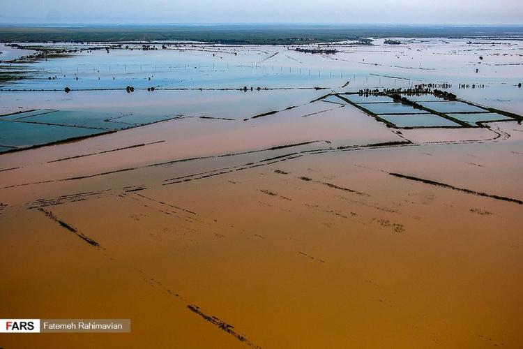 تصاویر روستاهای غرق در سیل خوزستان,عکس های روستاهای خوزستان,تصاویری از غرق شدن روستاها در خوزستان