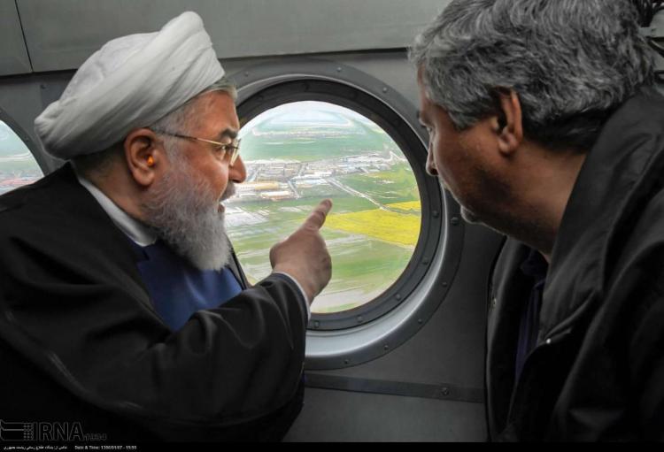 تصاویر حسن روحانی در گلستان,عکس های رئیس جمهور در مناطق سیل زده گلستان,عکس های حسن روحانی در مناطق سیل زده گلستان