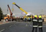 واژگونی تانکر اسید,اخبار حوادث,خبرهای حوادث,حوادث